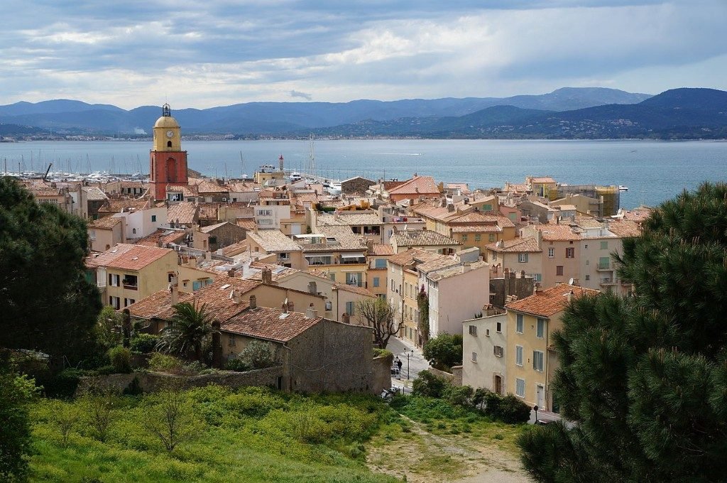 The village and bay at La Croix-Valmer