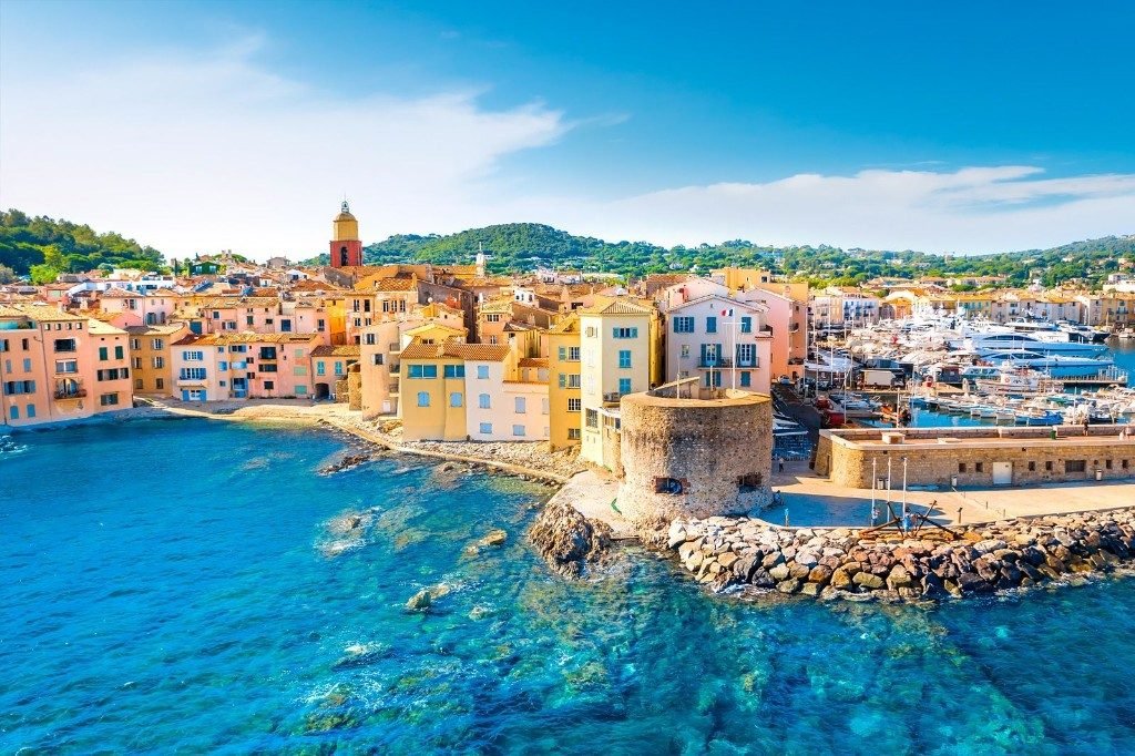 The old port and colourful houses of Saint-Tropez