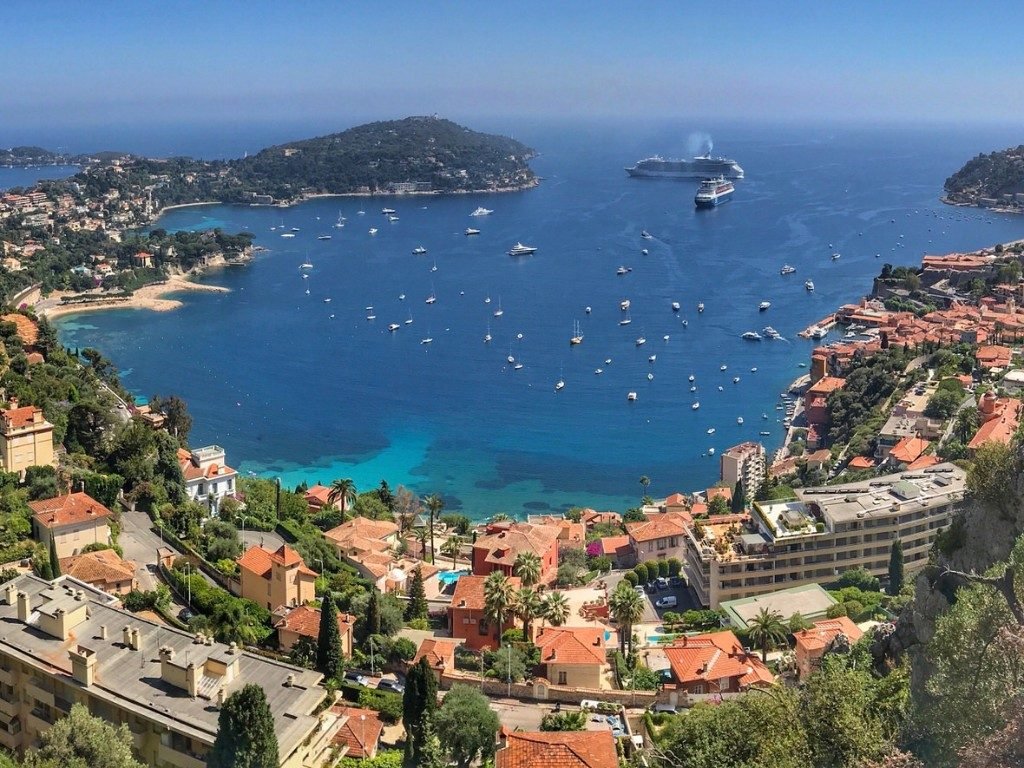 The bay and waterfront of Villefranche-sur-Mer